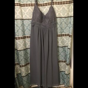 Plus size floor length formal dress